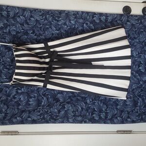 Black and White Striped Dress